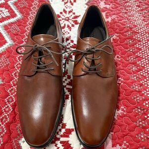 ECCO Men’s Citytray Leather Derby Shoes Size 9-9.5 (43) Casual Eclectic Grandpa